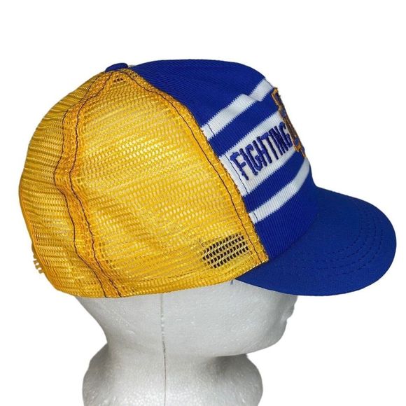 Vintage Notre Dame Hat Fighting Irish Snap Back Trucker Cap Youth USA MADE Mesh - Picture 3 of 7